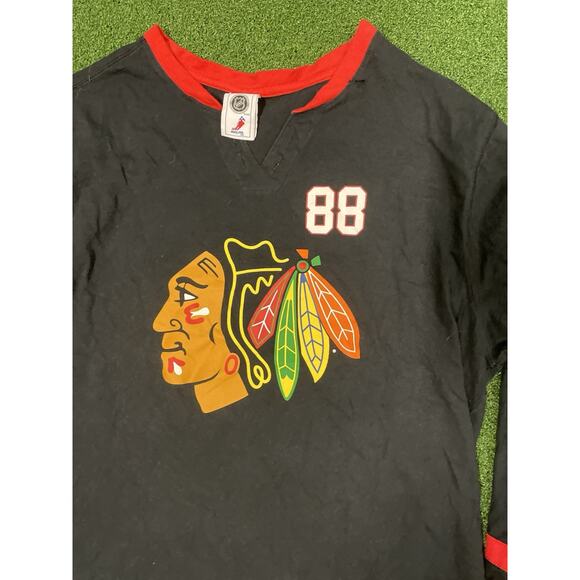 Chicago Blackhawks Jersey Hockey Mens XLarge Black Cotton Sewn Patrick Kane NHL - Picture 3 of 6